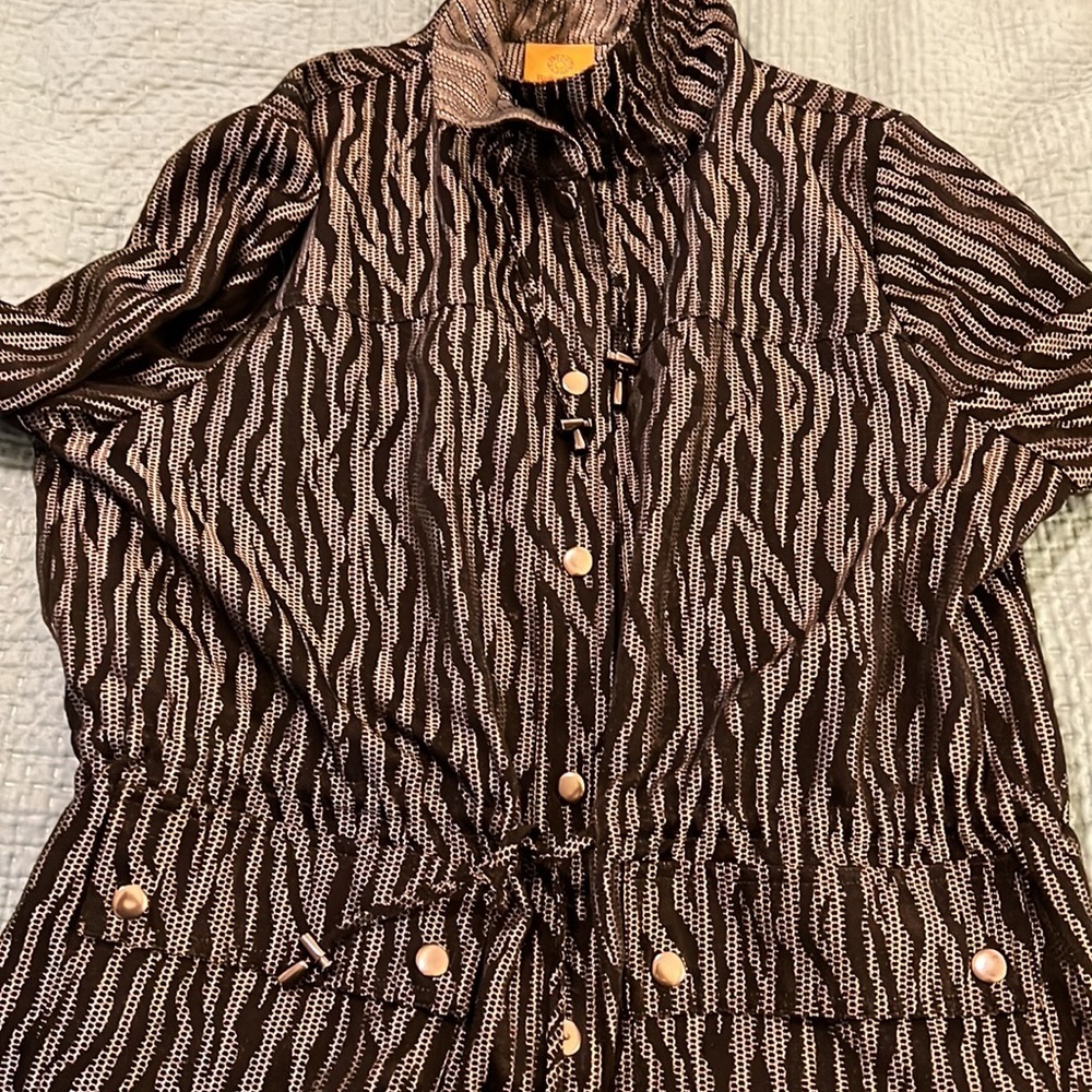 Ruby Rd Black And White Jacket With Snaps And Pul… - image 5